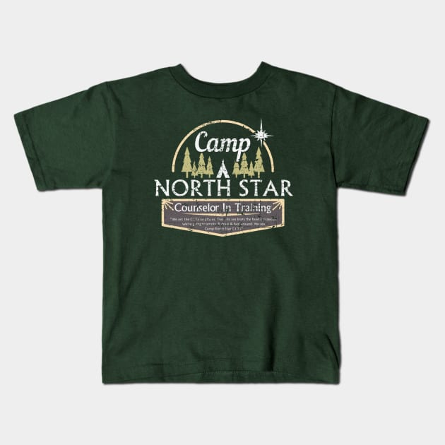 Camp North Star CIT Kids T-Shirt by hauntedjack